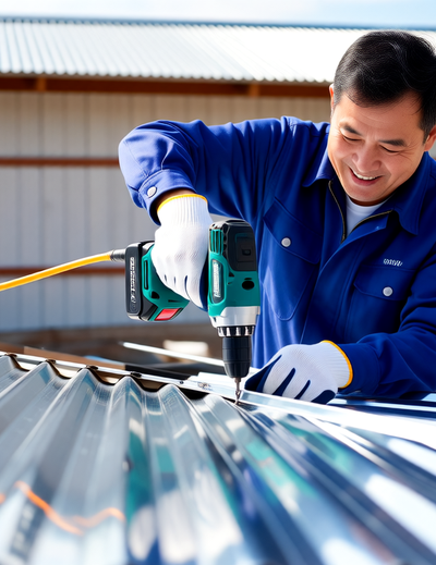 台中鐵皮屋施工工法細節-鋼構焊接作業